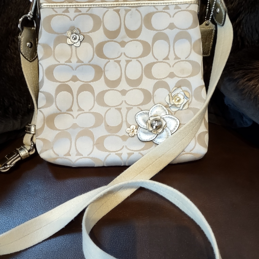 Coach Cream Crossbody Bag
